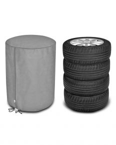 Защитен калъф за съхранение на 4 автомобилни колела 4wheels, 74 x 80 cm, сив
