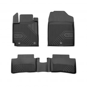 3D Гумени стелки No77 за Kia Picanto III hatchback, разстояние между ограничителите 29, 5cm от 2017 (3 бр.)