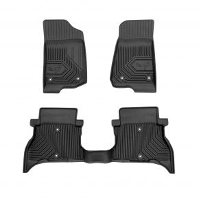 3D Гумени стелки No77 за Jeep Wrangler 4xe от 2021 (3 бр.)