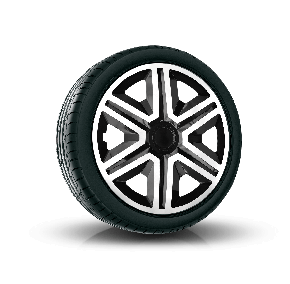 капаци HYUNDAI 15", ACTION DOUBLECOLOR БЯЛО-ЧЕРНИ 4KS