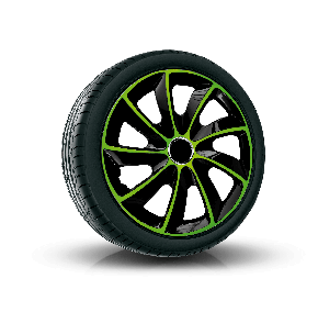 капаци за колела OPEL 16", STIG EXTRA зелено черни 4брой 