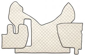 Стелки от еко кожа Q за RENAULT PREMIUM II (01.2005-12.2013) - Светлобежово