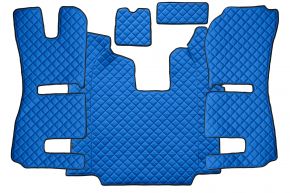 Стелки от еко кожа Q за SCANIA R (01.2011-12.2016) - автоматична - седалки RECARO - пневматична пътническа седалка - Синьо