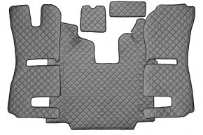 Стелки от еко кожа Q за SCANIA R (01.2011-12.2016) - автоматична - седалки RECARO - пневматична пътническа седалка - Сиво