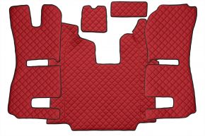 Стелки от еко кожа Q за SCANIA R (01.2011-12.2016) - автоматична - седалки RECARO - пневматична пътническа седалка - Червено