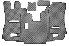 Стелки от еко кожа Q за SCANIA R (01.2011-12.2016) - седалки RECARO - сгъваема пътническа седалка - ръчна - Сиво