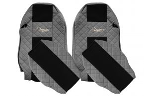 Калъфи за седалки по мярка ELEGANCE Q за MERCEDES ACTROS MP 2 (01.2003-12.2006) - сиви