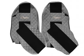 Калъфи за седалки по мярка ELEGANCE Q за MERCEDES ACTROS MP 3 (01.2007-12.2010) - сиви