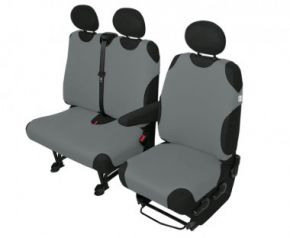 калъфи  COTTON DV 2+1 пепеляв Renault Trafic II 2001-2014