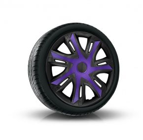 капаци за колела VOLKSWAGEN 14", N-POWER BICOLOR лилаво-черен 4брой