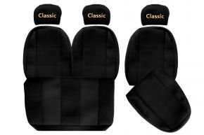 Калъфи за седалки по мярка CLASSIC за MAN L2000 (01.1994-12.2005) - черни