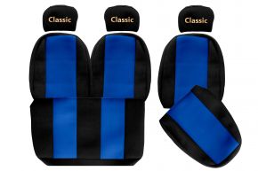 Калъфи за седалки по мярка CLASSIC за MAN L2000 (01.1994-12.2005) - сини