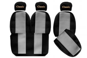 Калъфи за седалки по мярка CLASSIC за MAN L2000 (01.1994-12.2005) - сиви