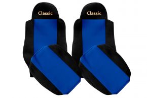 Калъфи за седалки по мярка CLASSIC за MAN TGL (01.2005-12.2012) - колани към седалките - сини