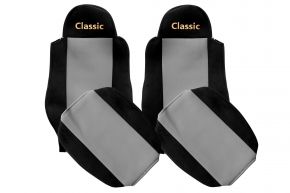 Калъфи за седалки по мярка CLASSIC за MAN TGL (01.2005-12.2012) - колани към седалките - сиви