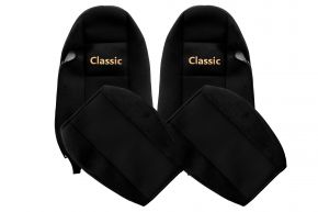 Калъфи за седалки по мярка CLASSIC за IVECO STRALIS (01.2002-12.2012) - черни