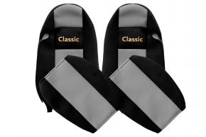 Калъфи за седалки по мярка CLASSIC за IVECO STRALIS (01.2002-12.2012) - сиви