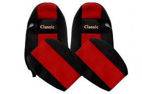 Калъфи за седалки по мярка CLASSIC за IVECO STRALIS (01.2002-12.2012) - червени