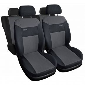 Универсални текстилни калъфи за седалки RS тъмносиви, подходящи за Chevrolet Aveo