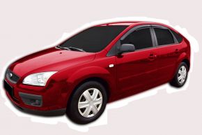 дефлектори - SCOUTT за FORD FOCUS 2, L + R 2005-2012, предни и задни, 4 бр, 5 врати