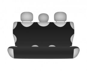 калъфи за седалки COTTON до задната неразделена седалка черно Lancia Phedra