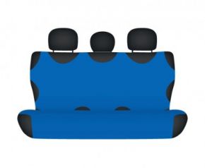 калъфи за седалки COTTON до задната неразделена седалка син Dacia Logan MCV