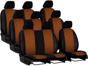 калъфи за седалки направени по мярка кожени OPEL VIVARO I 9m. (2001-2014)