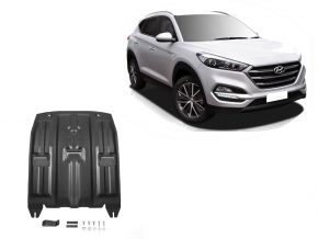 Oceľový kryt motora a prevodovky Hyundai Tucson TL 2WD/4WD 1,6GDI;2WD/4WD 2,0MPI; 2WD/4WD 2,0CRDI; 2WD/4WD 1,6T (177hp) 2015-2020