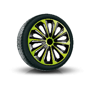 капаци HYUNDAI 15", STRONG DUOCOLOR зелено черни 4брой 