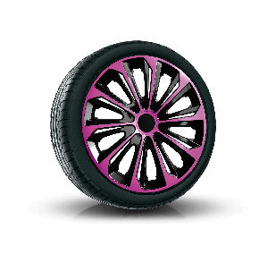 капаци HYUNDAI 15", STRONG DUOCOLOR РОЗОВО ЧЕРНИ 4брой 