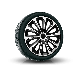 капаци HYUNDAI 15", STRONG DUOCOLOR Черно-бял 4брой 
