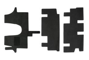 Велурени стелки за кола по модел за Volkswagen T6 Multivan 2016- (3 бр.)