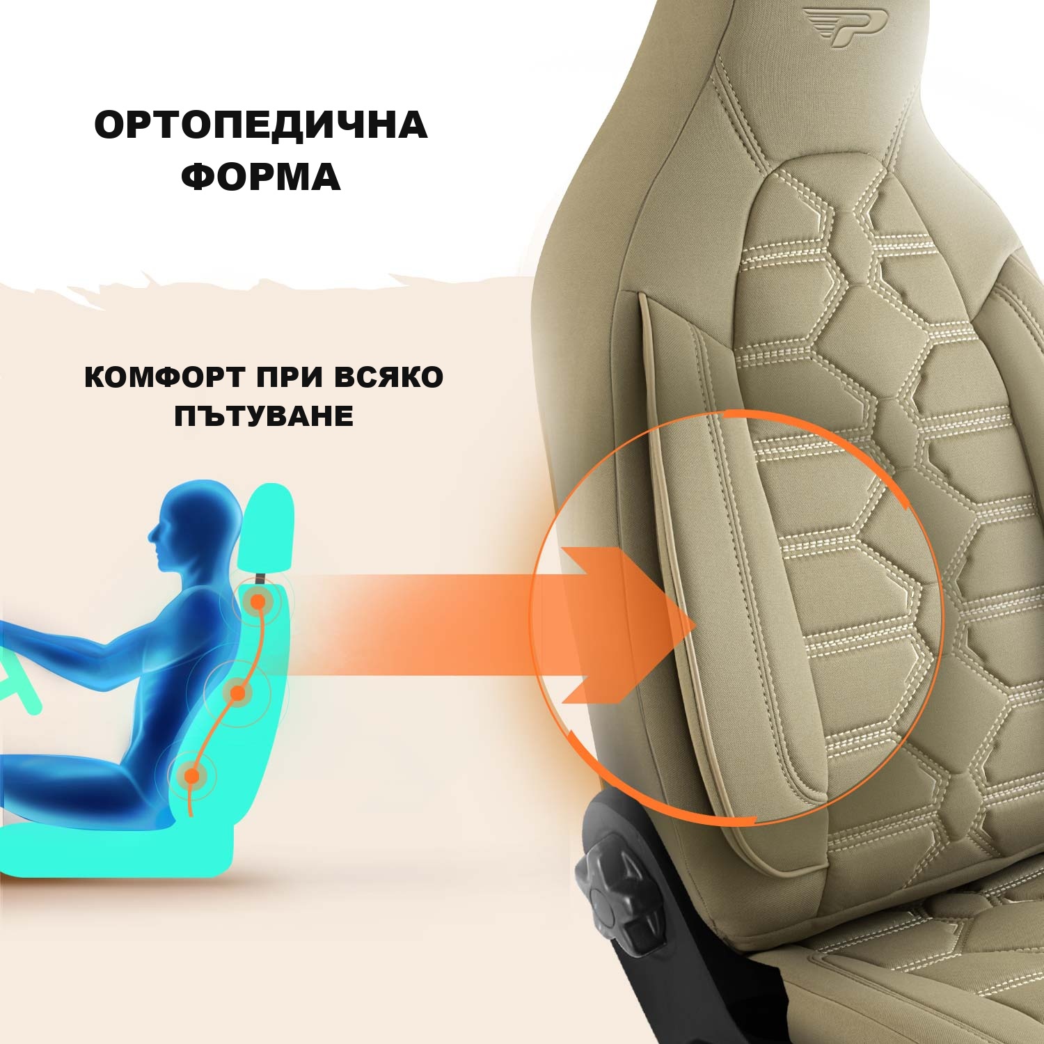 Форма на калъфите Boston за комфорт при шофиране
