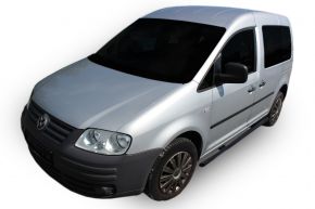Странични рамки от неръждаема стомана Volkswagen Caddy 2003-2015, 60,3 mm BLACK
